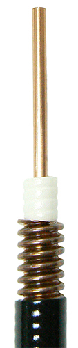 1/2″ super flexible, helical shielded, foam PE dielectric, solid conductor coaxial cable, DC-12.5GHz, 50 Ohms – 500m roll